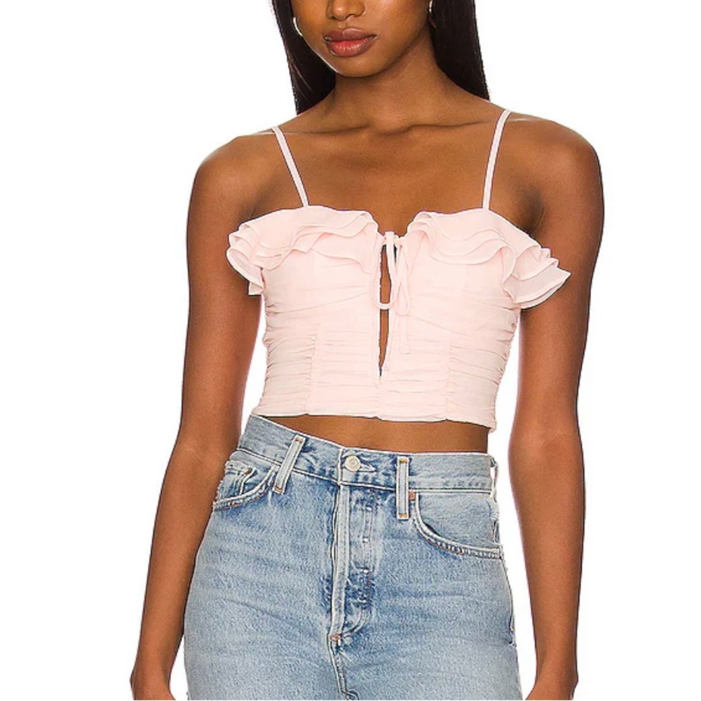 Lovers+Friends Dawn Top in Blush Pink